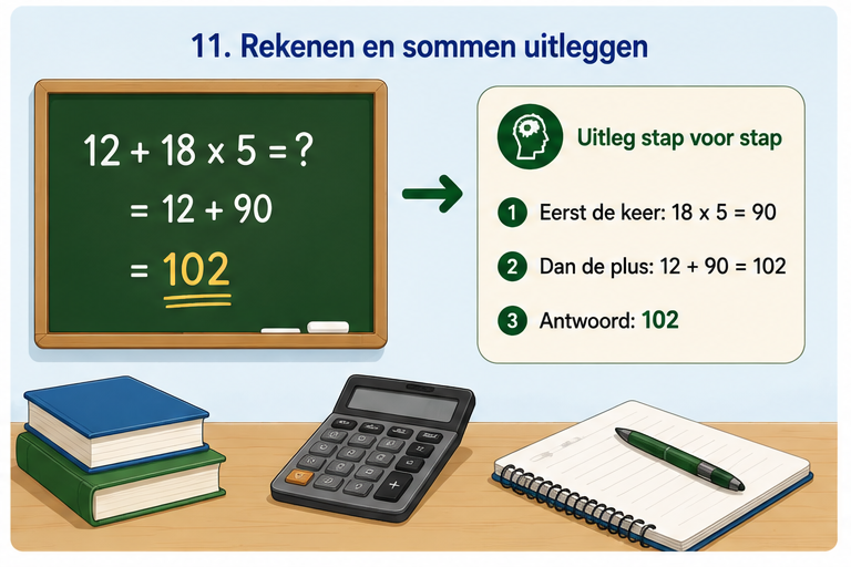 Blok 11 – Rekenen en sommen uitleggen