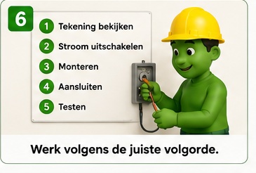 Illustratie blok 6: Controleer gereedschap