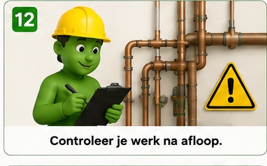 Illustratie blok 12: Wees zuinig op materiaal van de klant