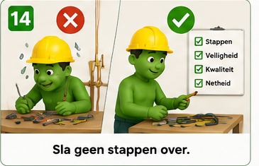 Illustratie blok 14: Veelgemaakte fout
