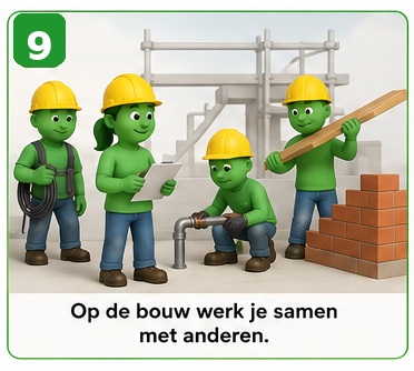 Illustratie blok 9: Werk stap voor stap