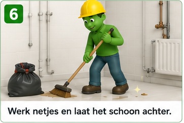 Illustratie blok 6: Controleer na afloop