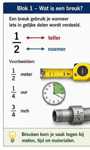 Blok 1 – Wat is een breuk?