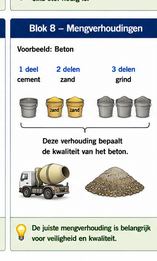 Blok 8 – Mengverhoudingen